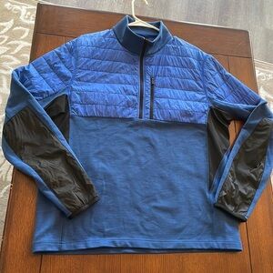 Aztech Mountain Aspen Smuggler Half Zip Pullover Sweatshirt Men's XL Blue